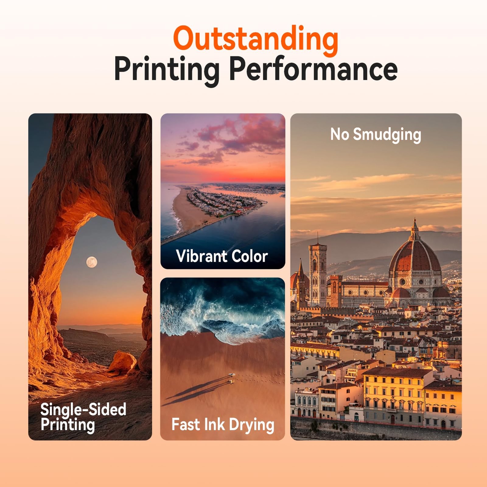 100Sheets Inkjet Glossy Photo 8.5×11 Inches 48lb-180Gsm for Instant Dry Inkje…
