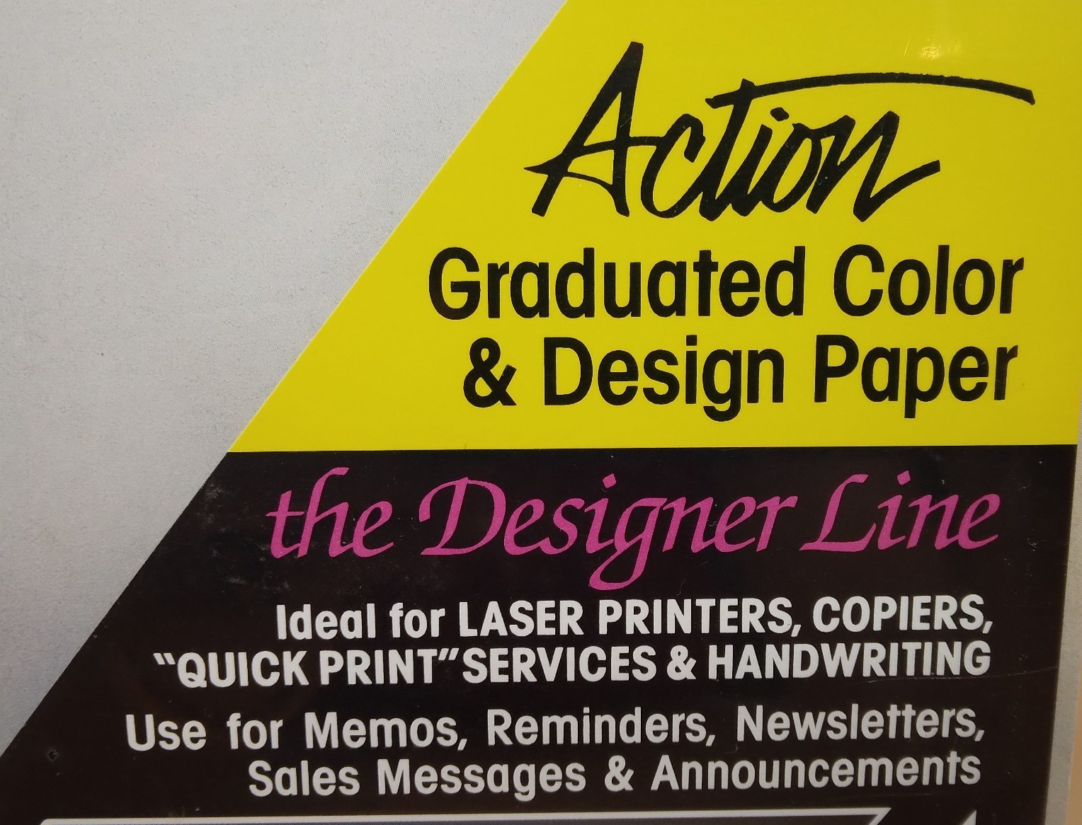 Action Printer Paper 2×100 Sheets Color Gradient 8.5″ x 11″ Foggy Lake Pine Tree