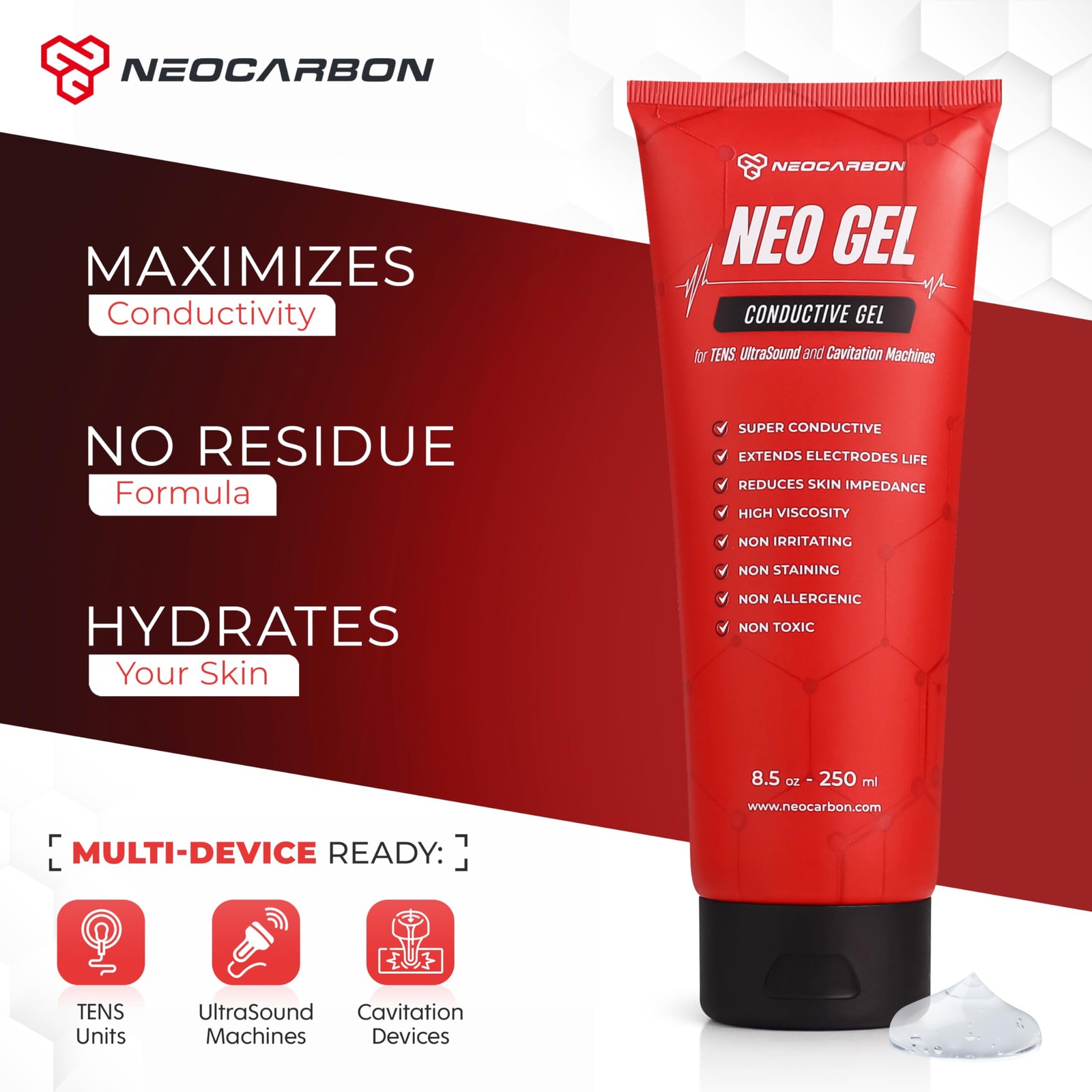 Electrode Conductive Gel for TENS Unit, Doppler Ultrasound Device, Cavitation…