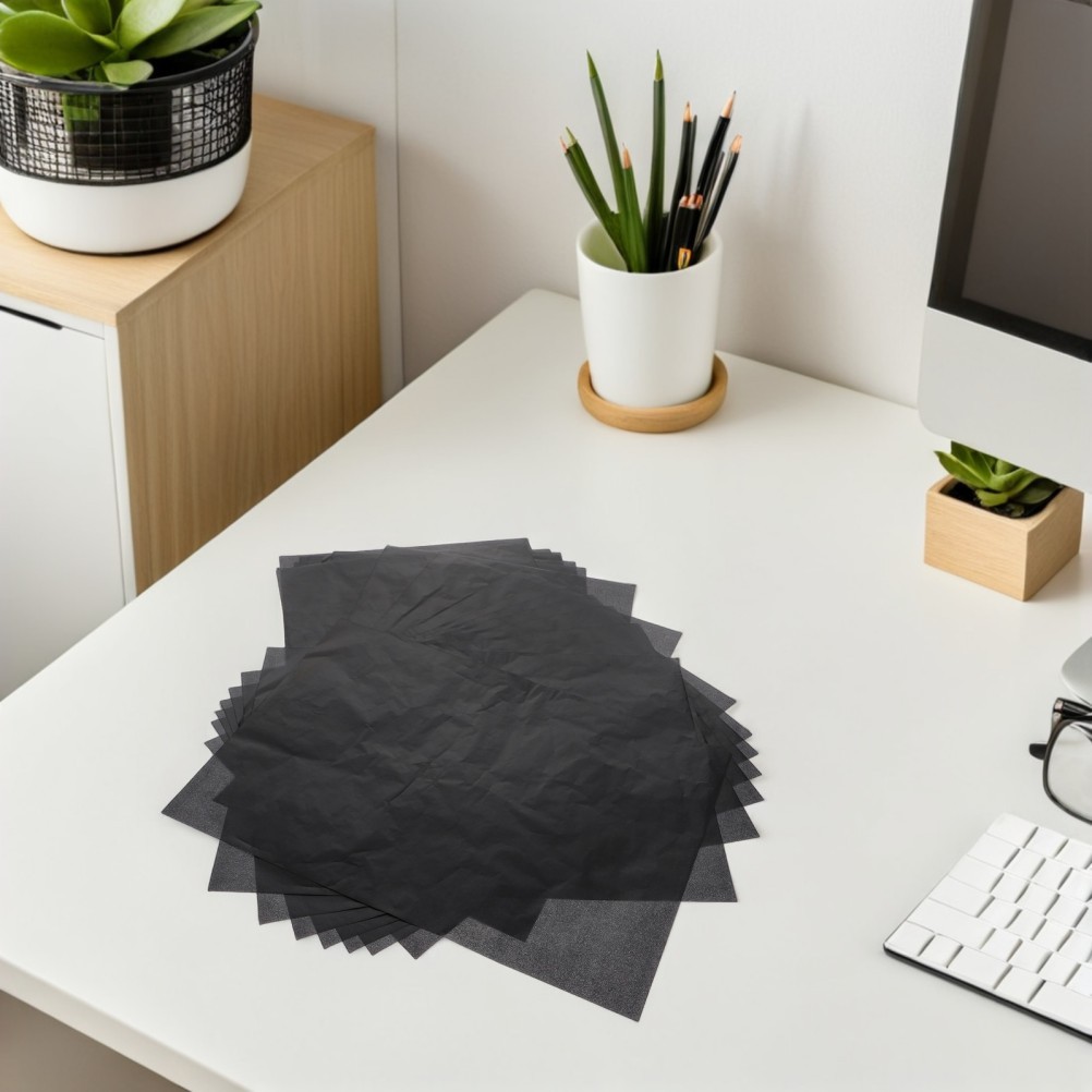 50 Pcs Graphite Transfer Paper for Artwork Artists Erasable Carbon Tracing