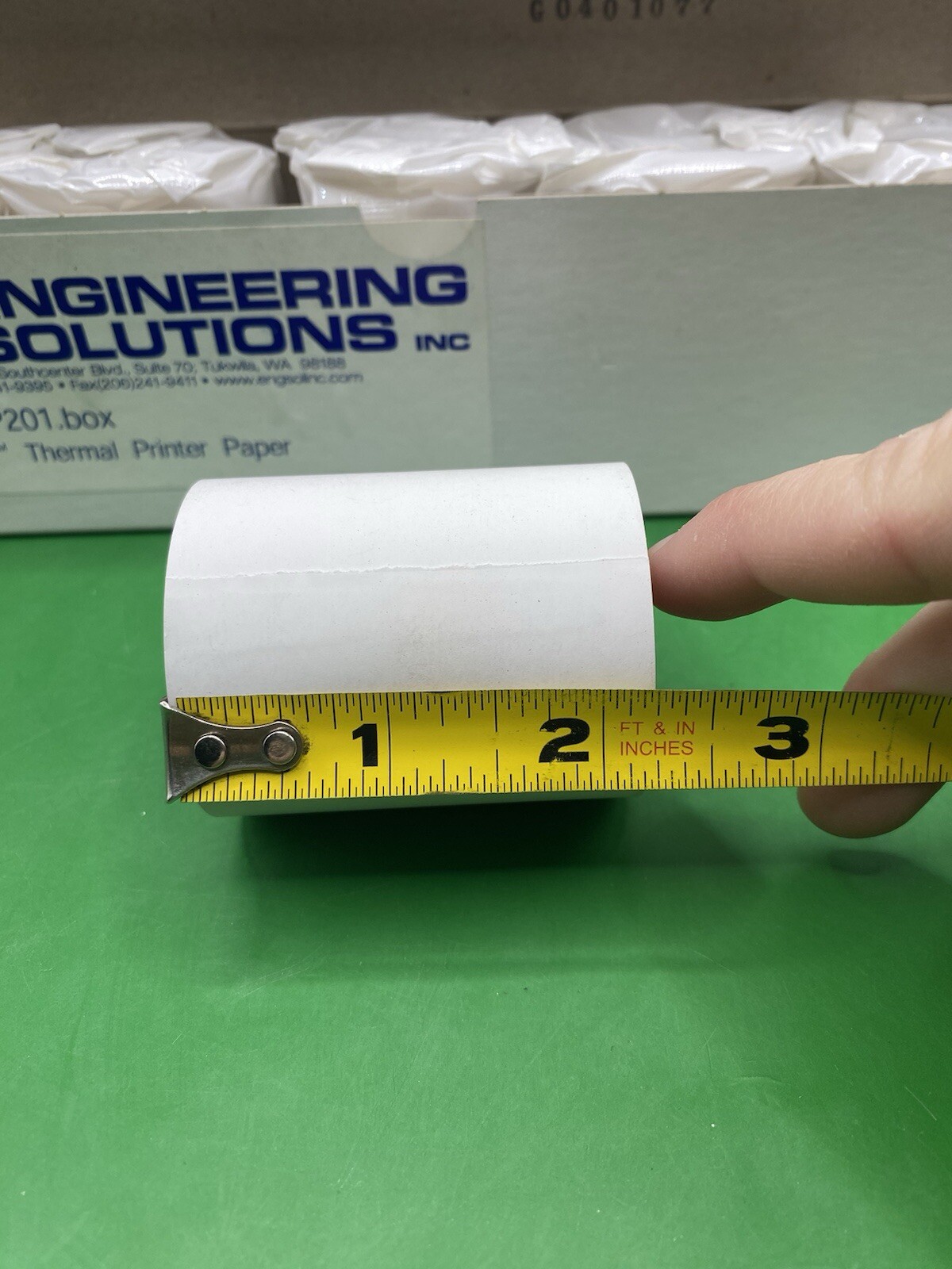 Omniguard Thermal Printer Paper TP201.box- 25 Rolls Total. New In Open Box.