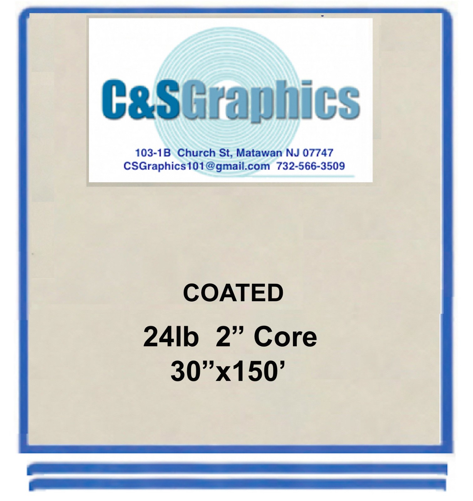 4 ROLLS 30″x150′ 24LB COATED BOND PLOTTER PAPER