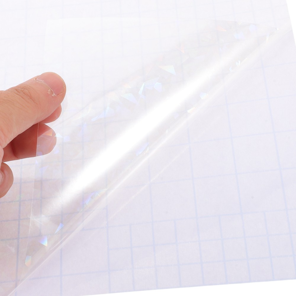 40 Sheets Holographic Laser Stickers Adhesive Film Hologram Paper