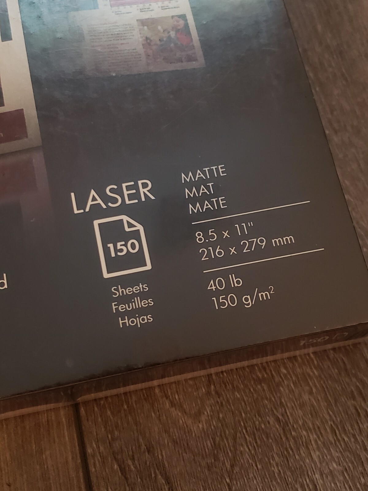 New! HP Color Laser Brochure Paper Q6543A 40lb/150G 150 Sheets/Pack Ships Free!
