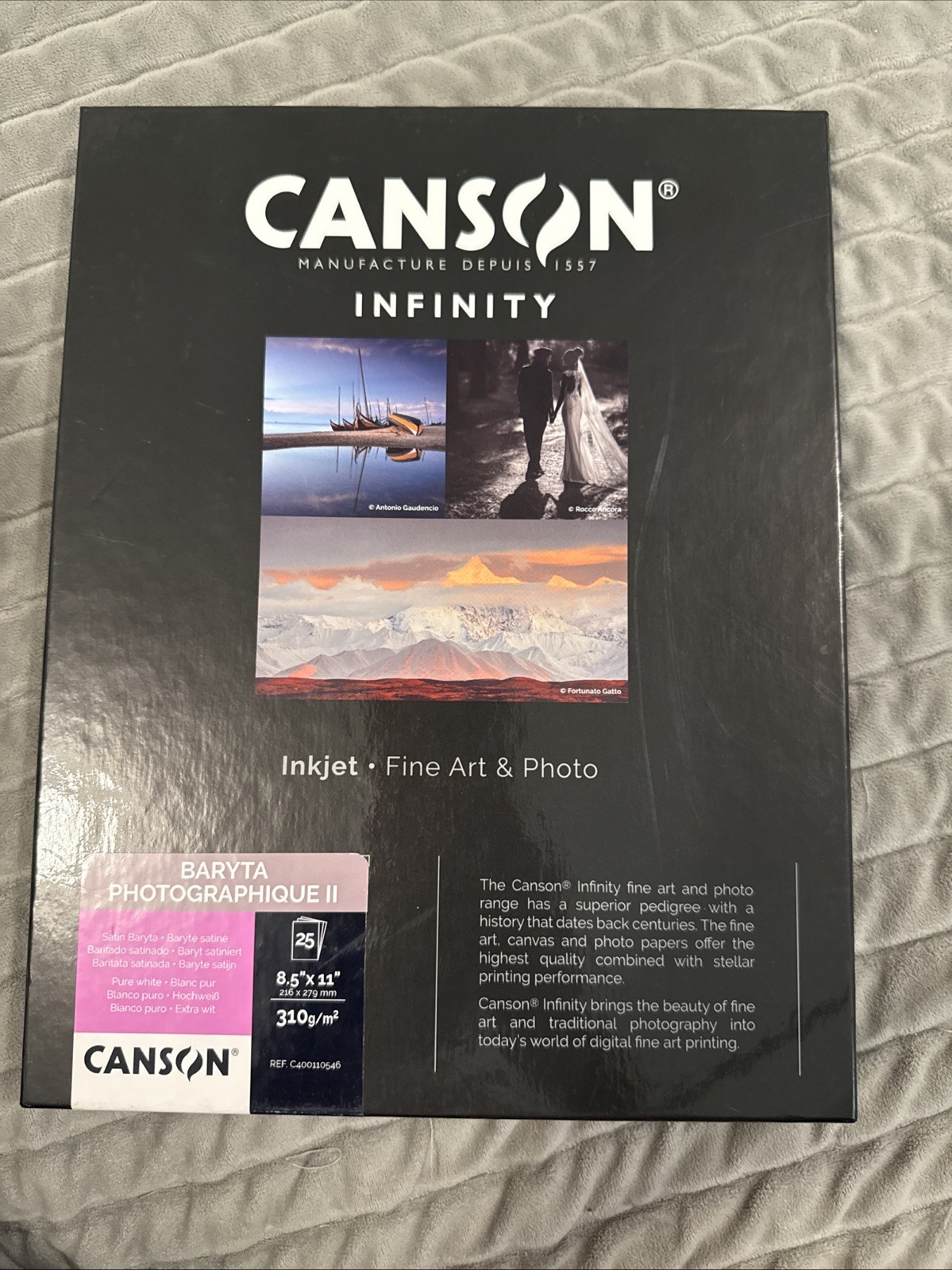 Canson Infinity Baryta Photographique II (8.5 x11 Sheets)