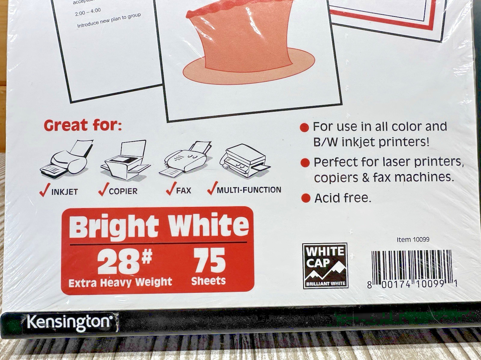 NEW! CAP Inkjet Paper – 75 Sheets 28# Extra Heavy Weight – BRIGHT WHITE – Sealed