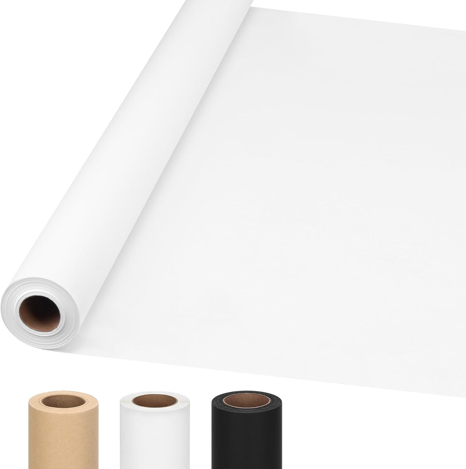 36″ X 1,200″(100′) White Kraft Paper Roll Banner Paper Craft Paper | 80GSM 55LB