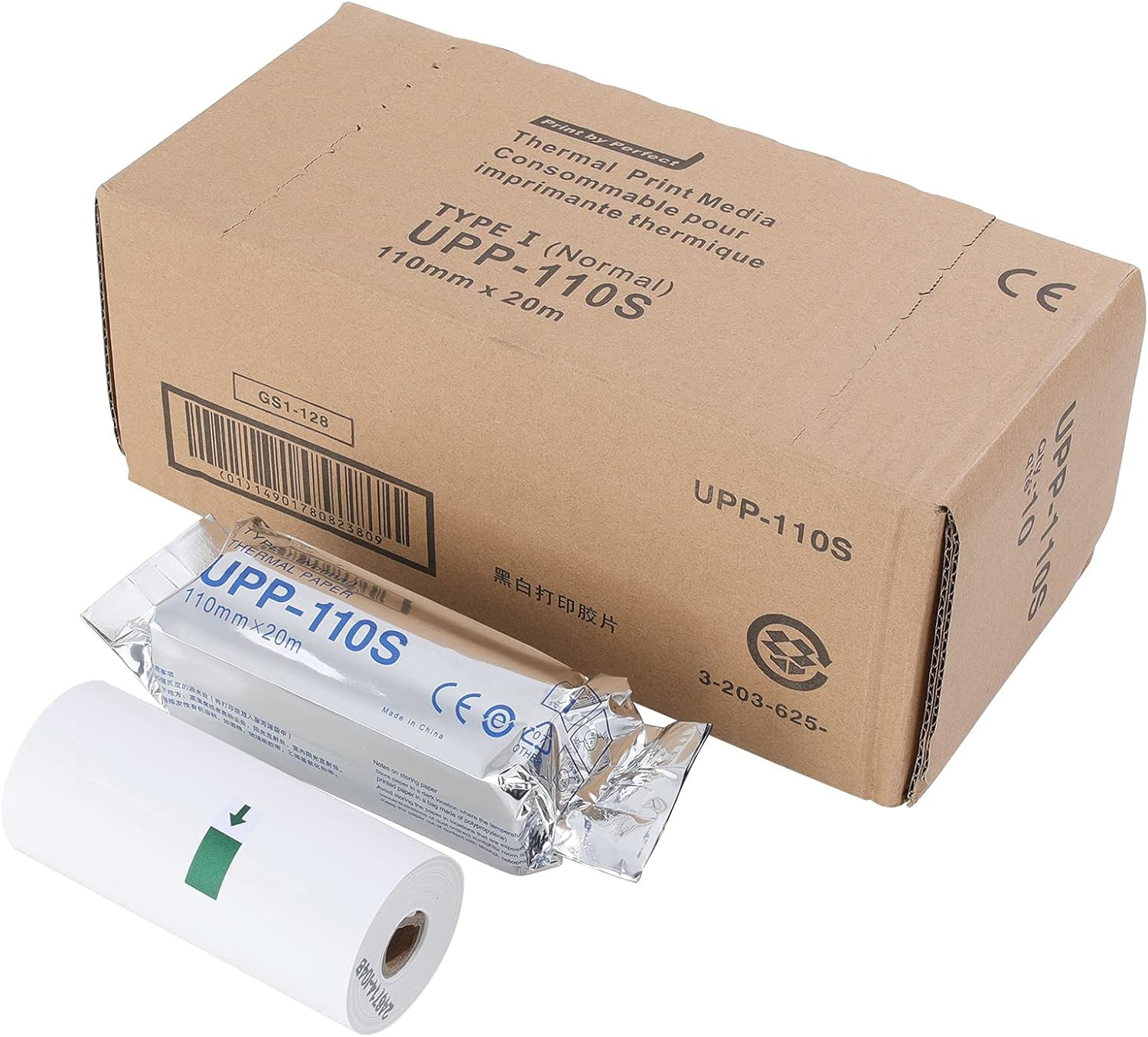 UPP-110S Type I Black and White Video Thermal,Ultrasound Film/Media 10 rolls/bx,