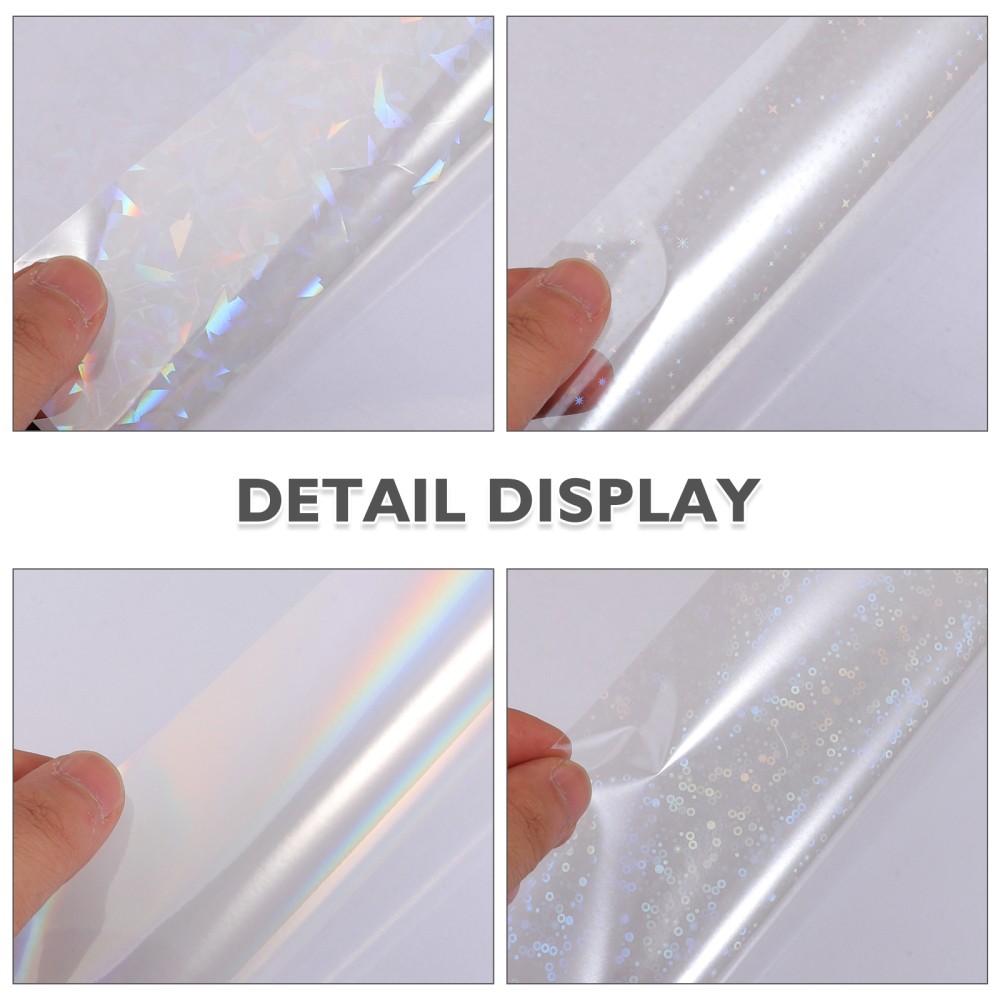 40 Sheets Holographic Laser Stickers Laminate Cold Laminated Papers
