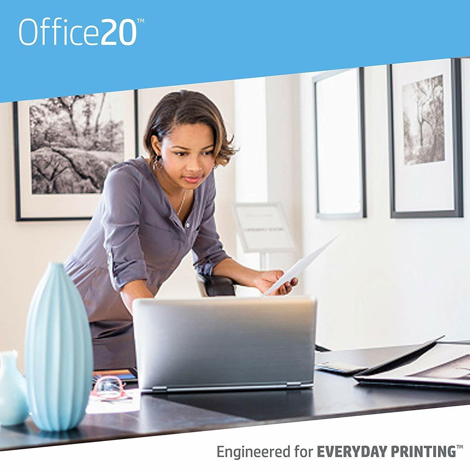 HP Office20 Printer Paper, White Letter Size 8.5″ x 11″, 3 Ream / 1,500 Sheets