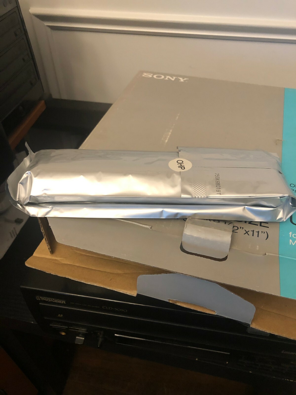 Sony Letter size new in pack UPC-7031 OHP Printing pack 100 prints