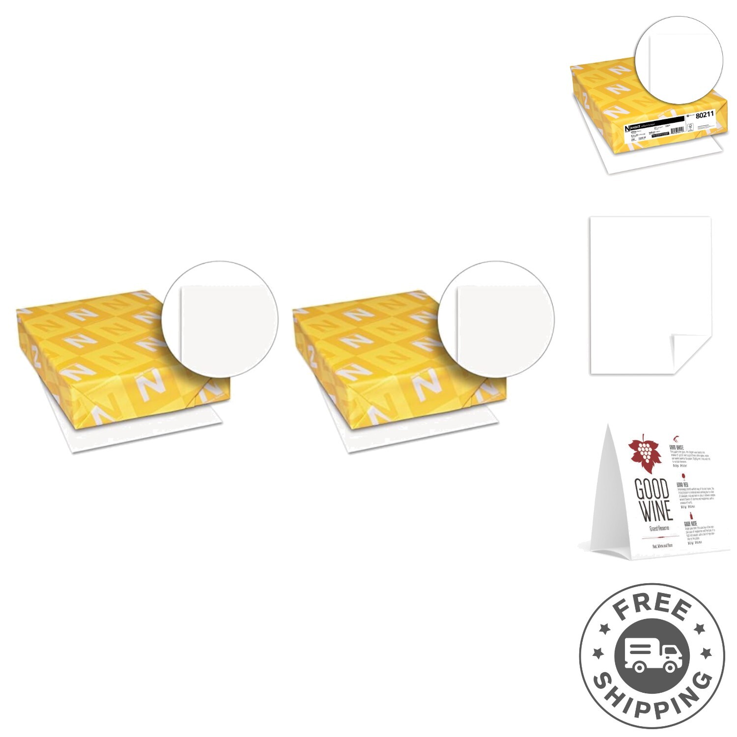 Neenah Vellum Bristol Paper, 8.5″ x 11″, Acid-Free, 250 Sheets for Versatile Use