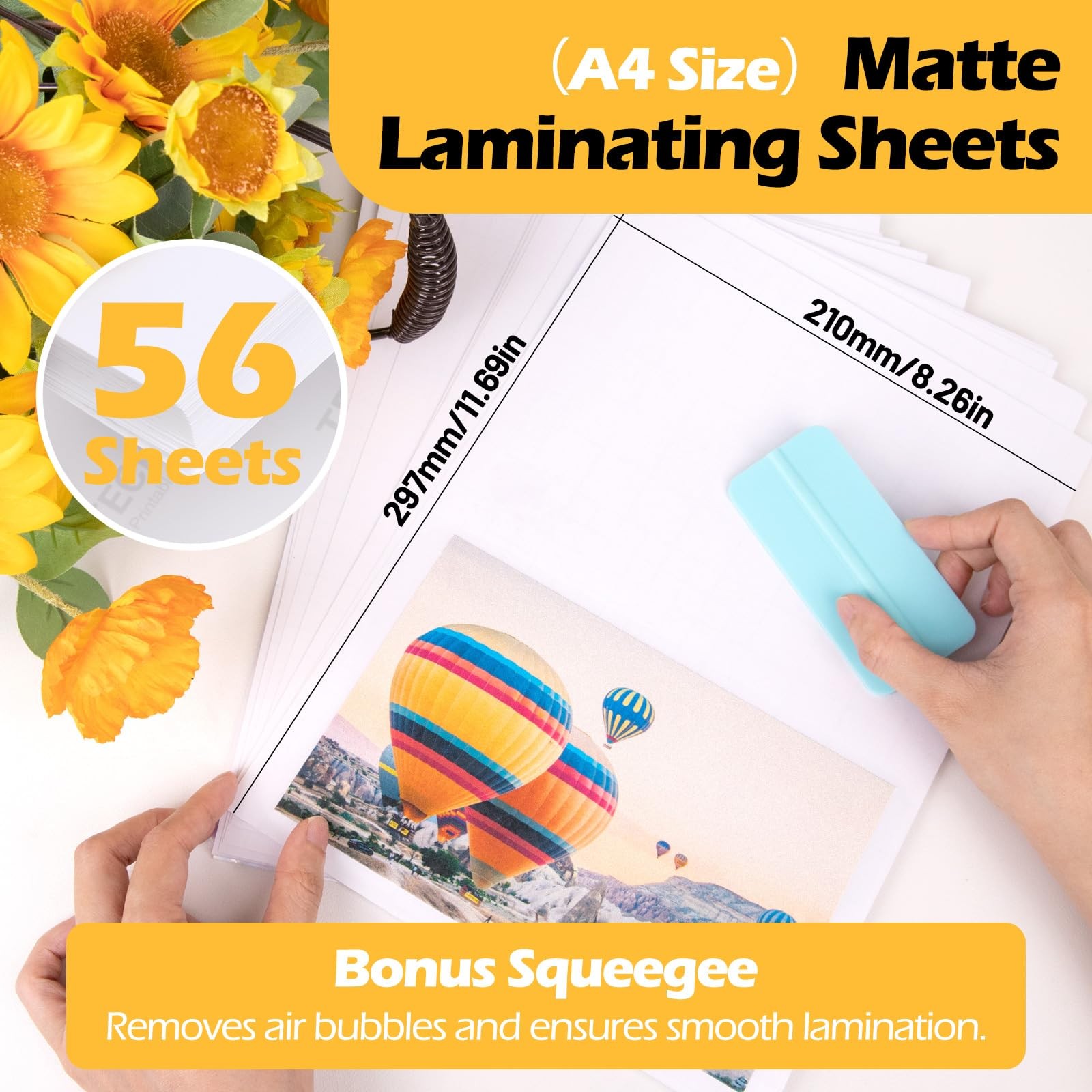 Matte Laminating Sheets Matte Laminate Sheets for Inkjet Printable Vinyl Stic…