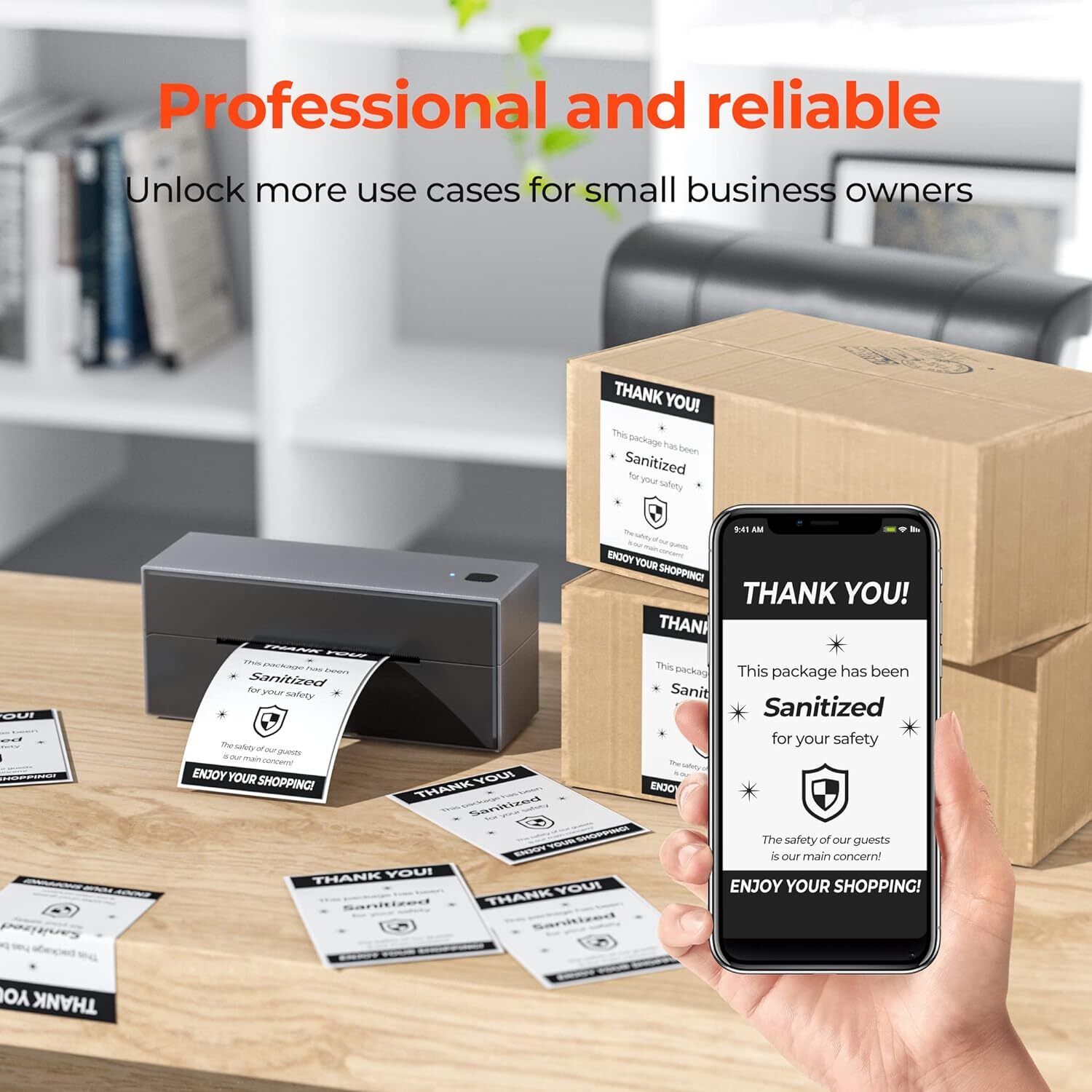500PCS 4″ x 6″ Direct Thermal Shipping Address Label Paper Sticker For UPS/USPS