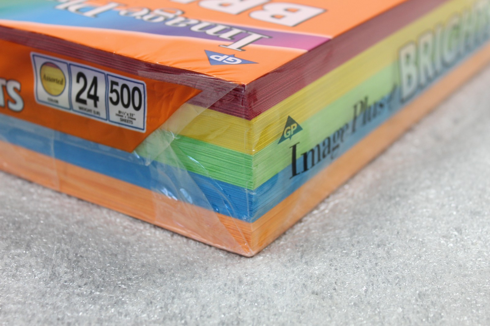 Printer Paper 8.5 x 11 Brights Colored Asstd Colors 500 Sheets 24 Lb Image Plus