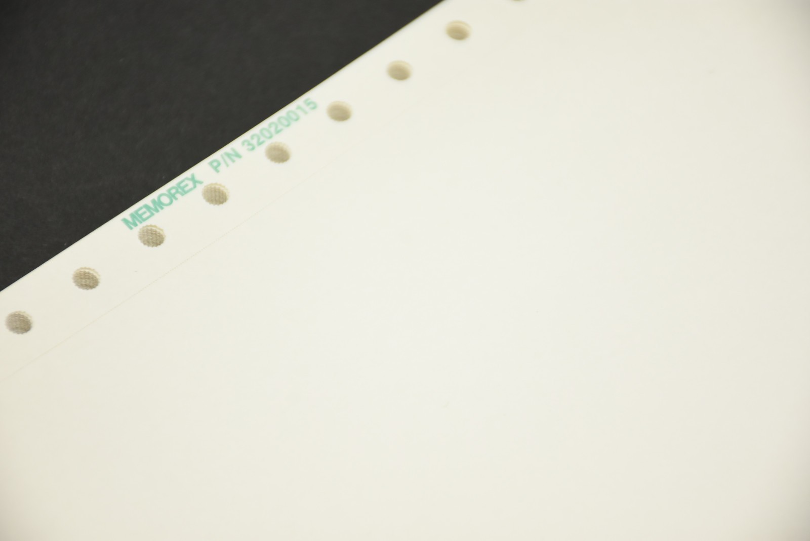 50pcs 1980s Memorex Dot Matrix Paper Smooth Edge Continuous Sheets 20lb 9.5×11″