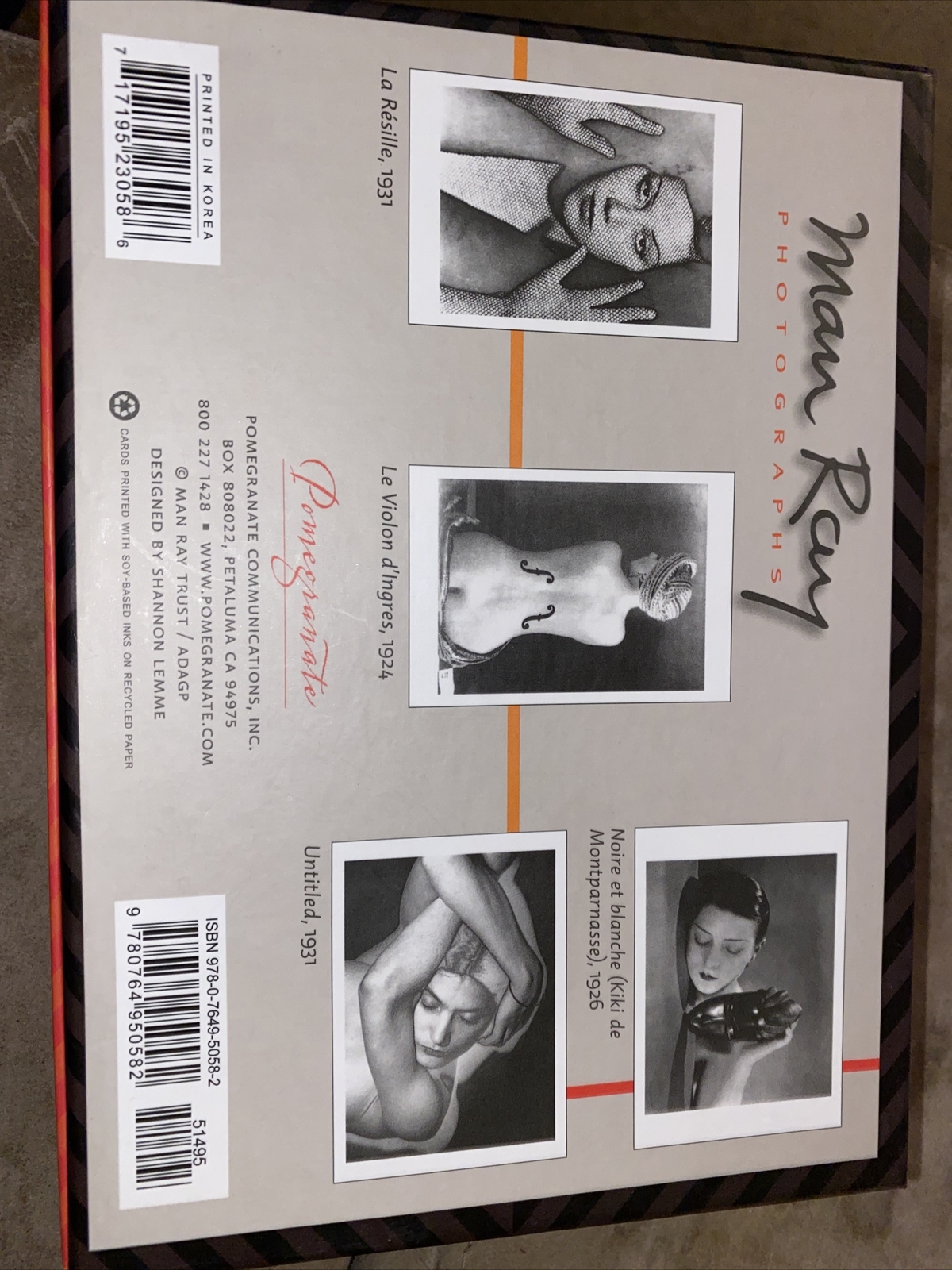 Mam Ray Photography 20 Cards/Envelopes 4 Pictures. B102