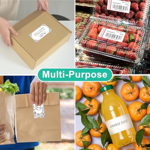 2″ x 4″ Label Stickers – Printable White – 500 Sheets – Laser/Inkjet Printing