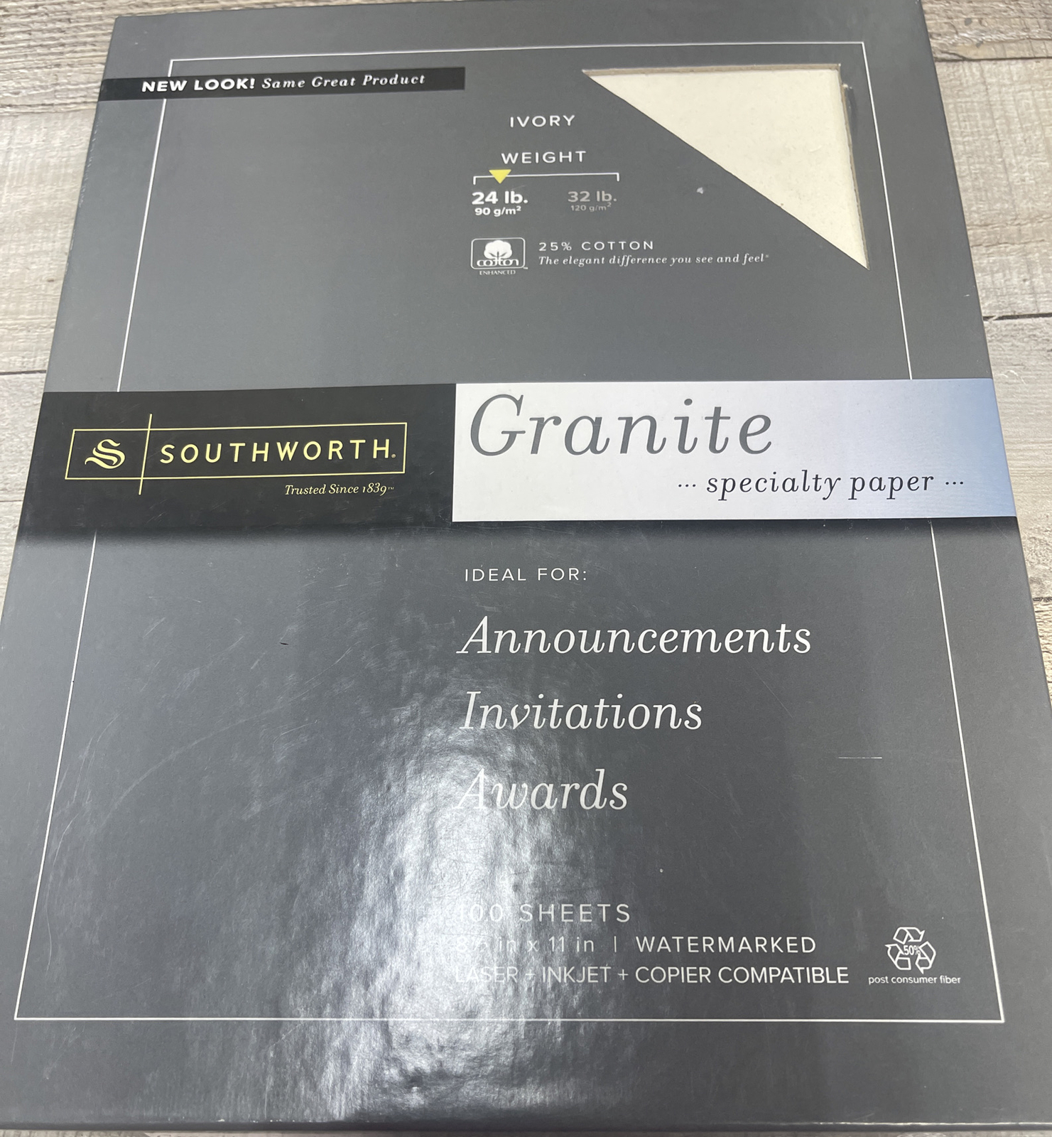 Southworth Granite Specialty Paper, 8.5 x 11 P934CK 100 Sheets