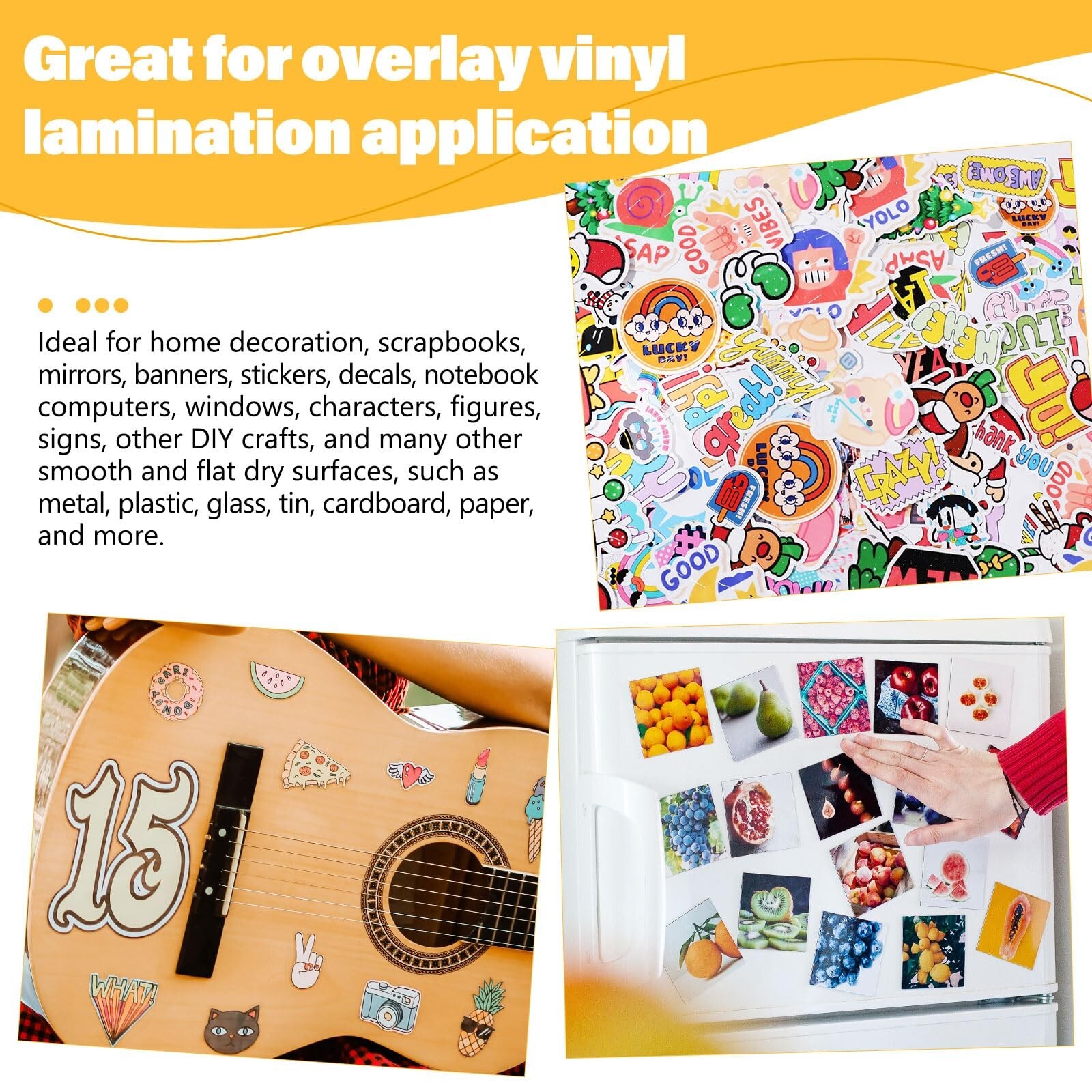 TECKWRAP Self Adhesive Laminating Sheets Clear Sticker Paper for Inkjet Print…