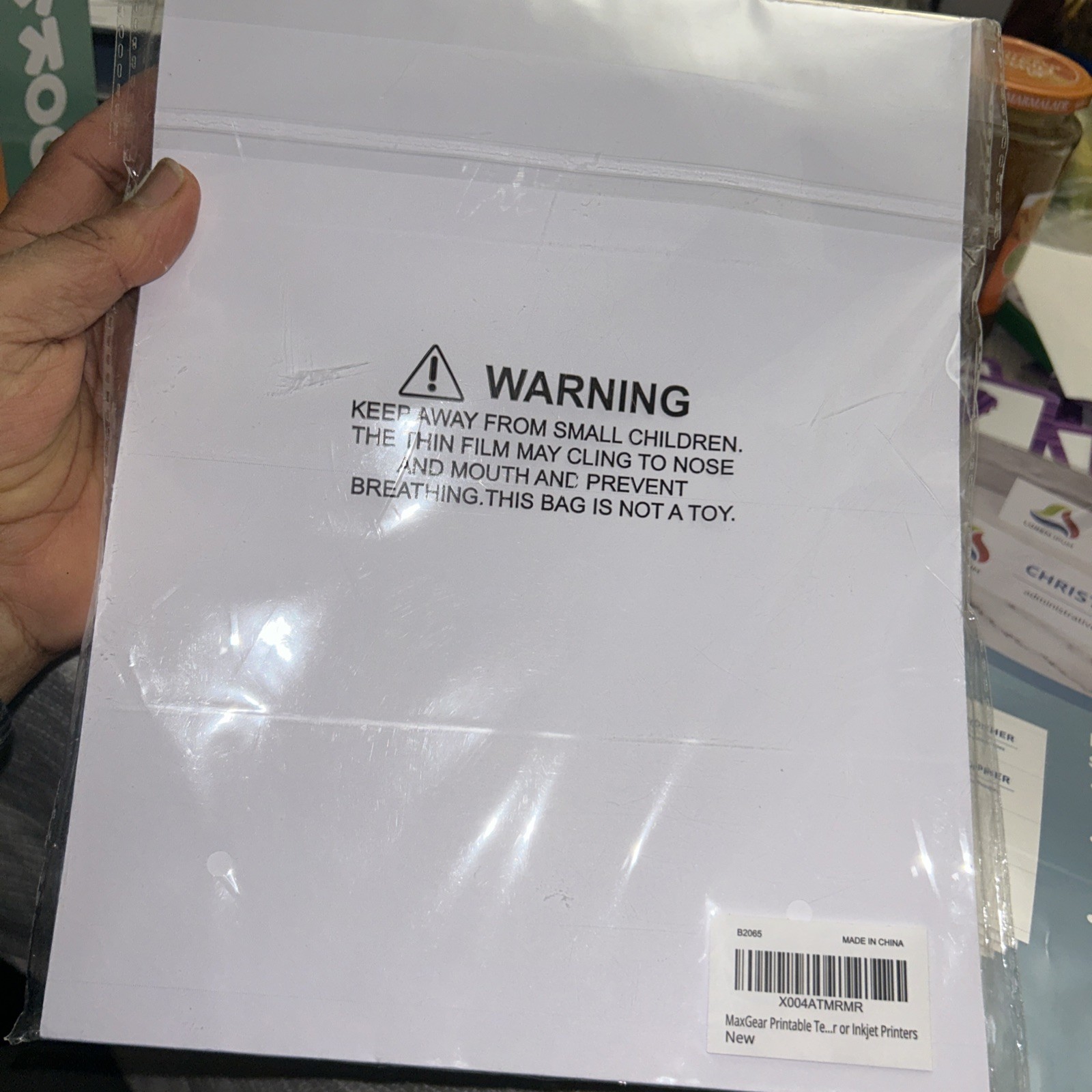 2 X MaxGear Printable Tent 80 Card 2.5” X 8.5” 40 Sheets Matte White Temp. 5305