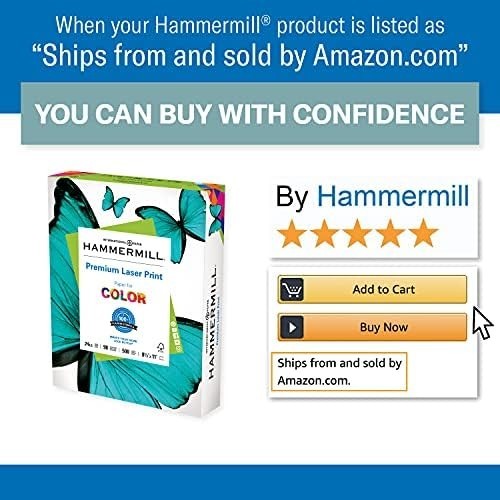 Heavyweight 24 lb Printer Paper – 5 Ream Pack, 98 Bright