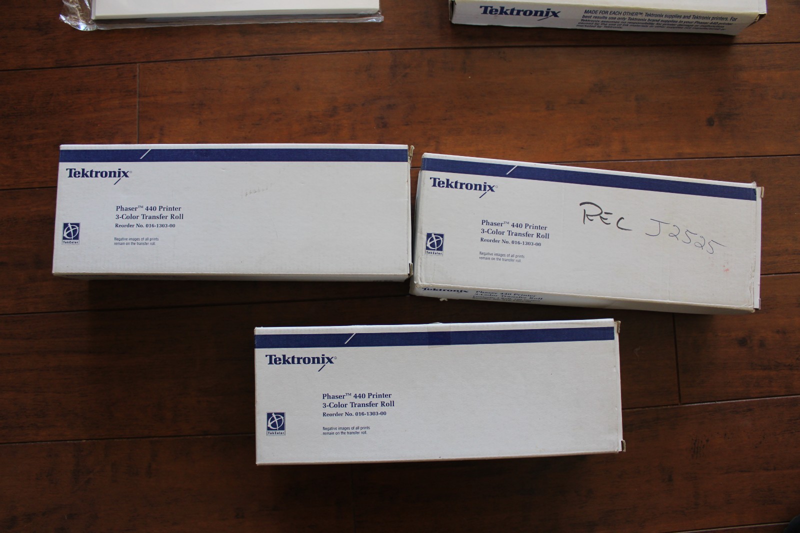 Tektronix Phaser 440 3 Color Transfer Rolls plus of Paper and Transparency Film