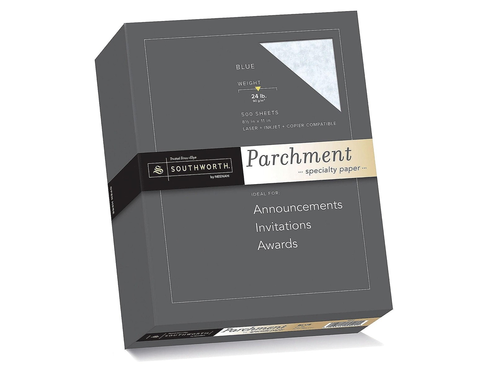 8.5-inch x 11-inch Specialty Paper, 24 lbs., 100 Brightness, 500/Box (964C)
