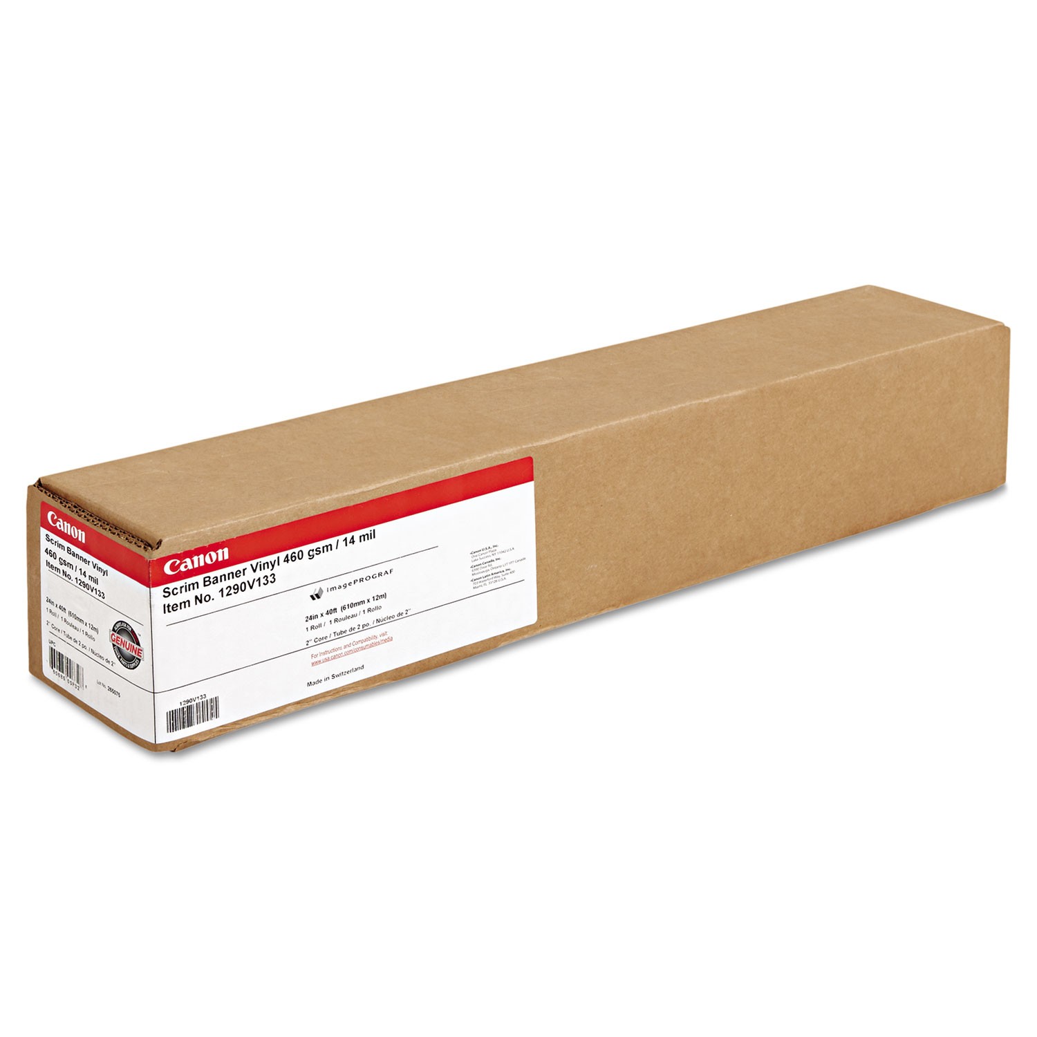 Canon® Scrim Vinyl Banner, 24 x 40 feet, Roll