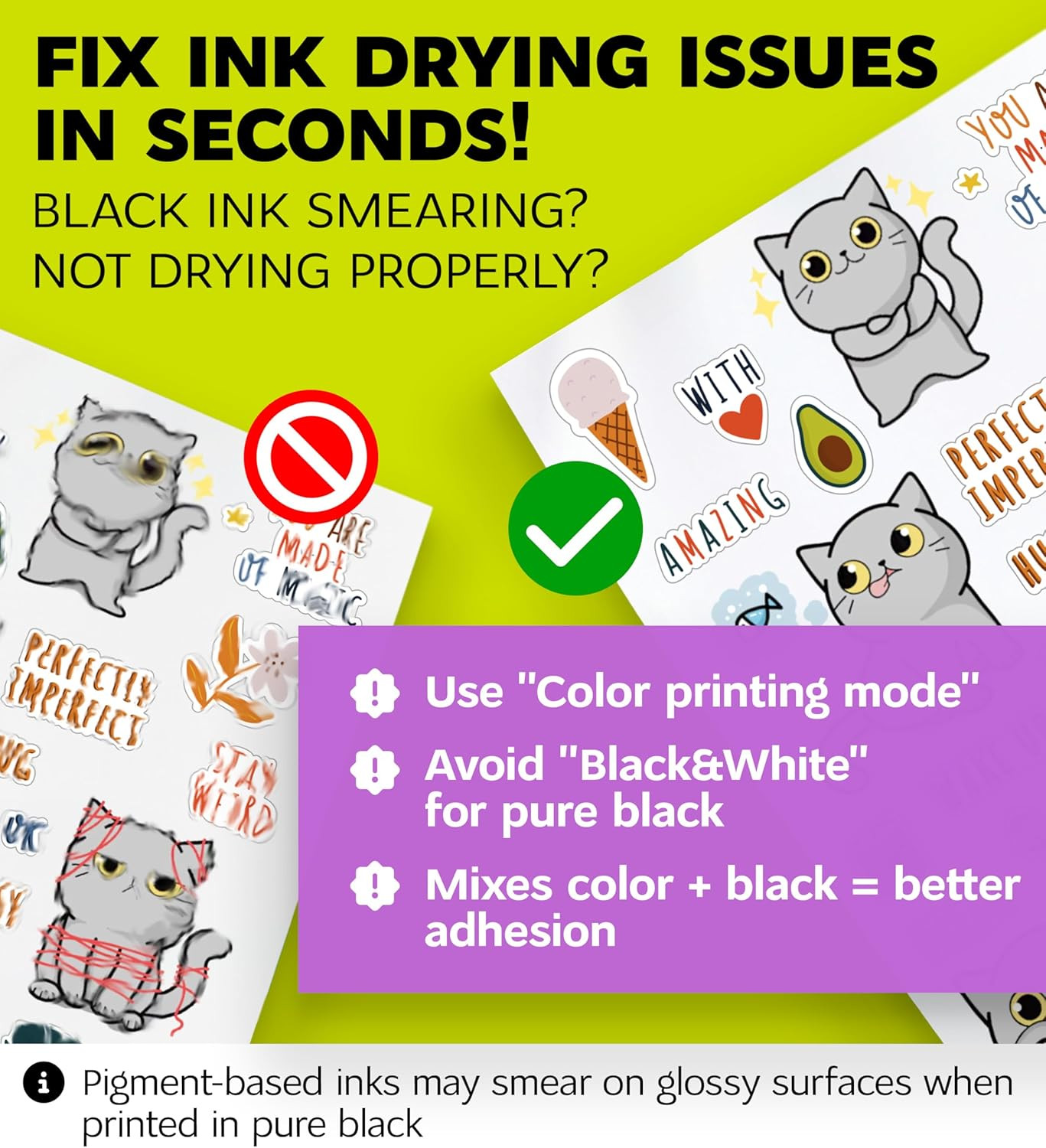 Premium Printable Vinyl Sticker Paper for Inkjet Printer and Laser – 20 White Ma