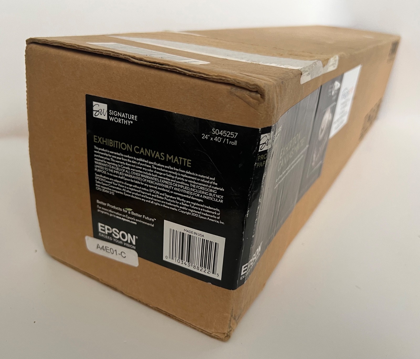 Epson Exhibition Canvas – Matte WHT (1-RL) New S045257 23 mil 24″ x 40′