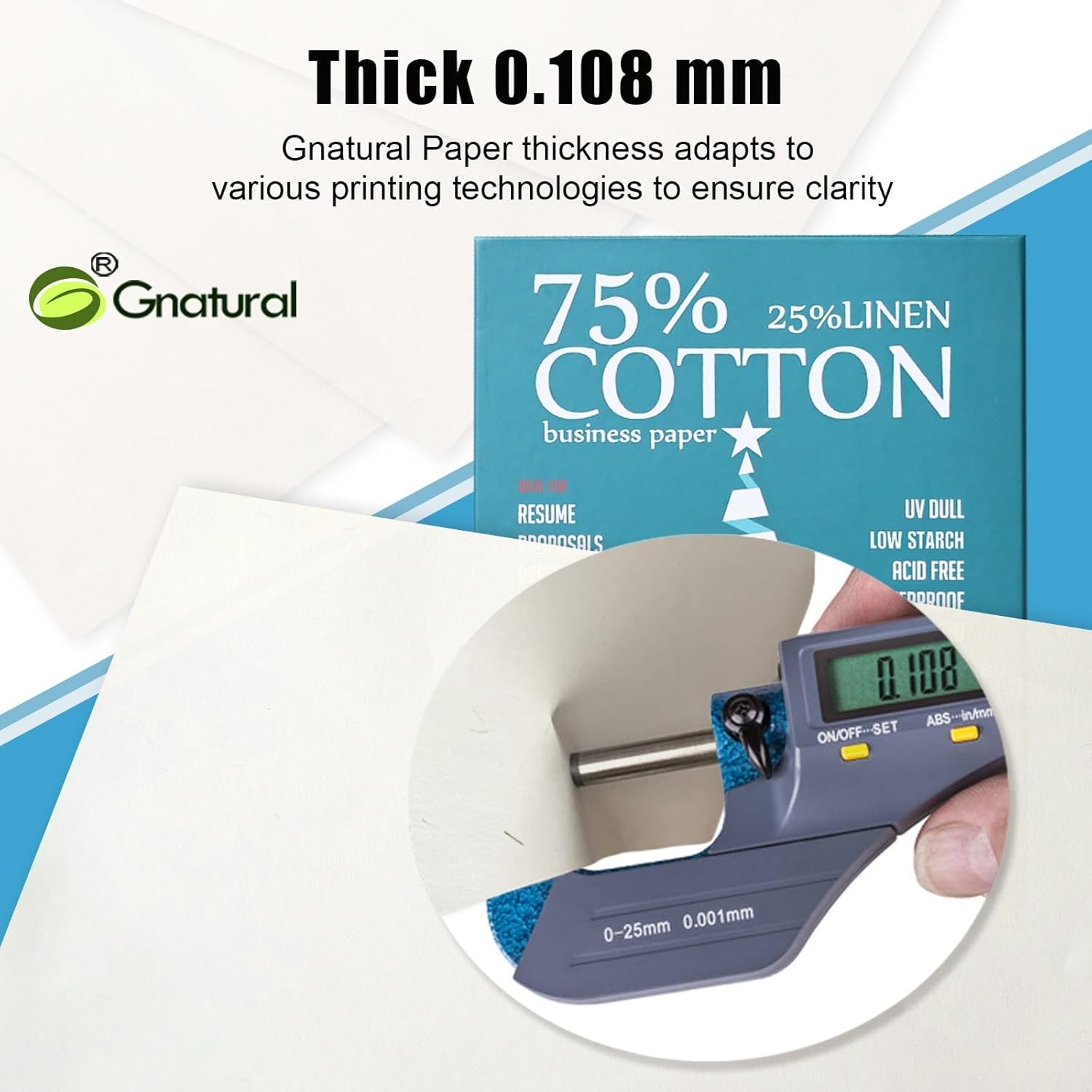 Cotton Linen Business Paper 85gsm 8.5×11 Waterproof Inkjet Printer Paper Roll
