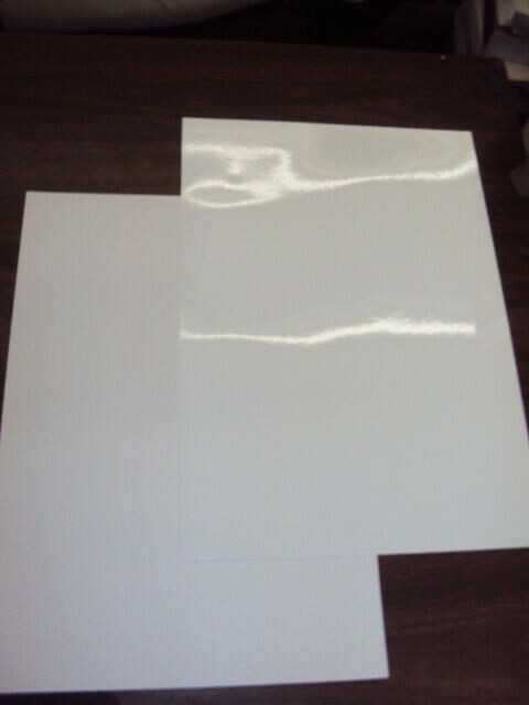 * 20 BLANK White Sheets Window Static Cling Decal Vinyl Film 8.5 x11″ Waterproof