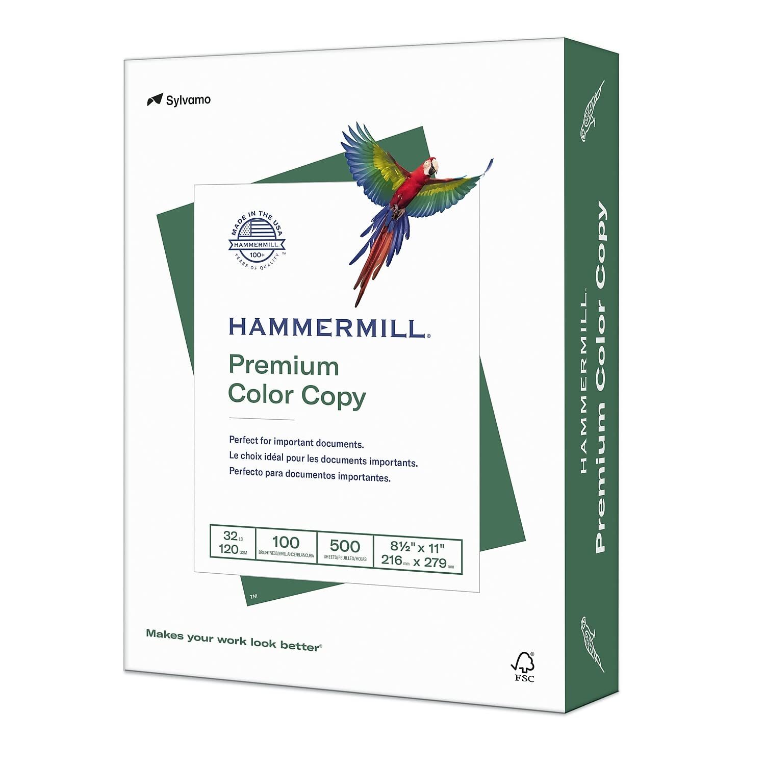 Hammermill Premium Color Copy Paper 32lb 500 Sheets Super Bright White