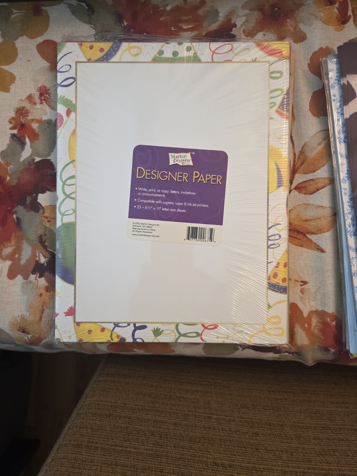 LOT of Decorative Computer Paper Open/Partial Packs And Sheets.