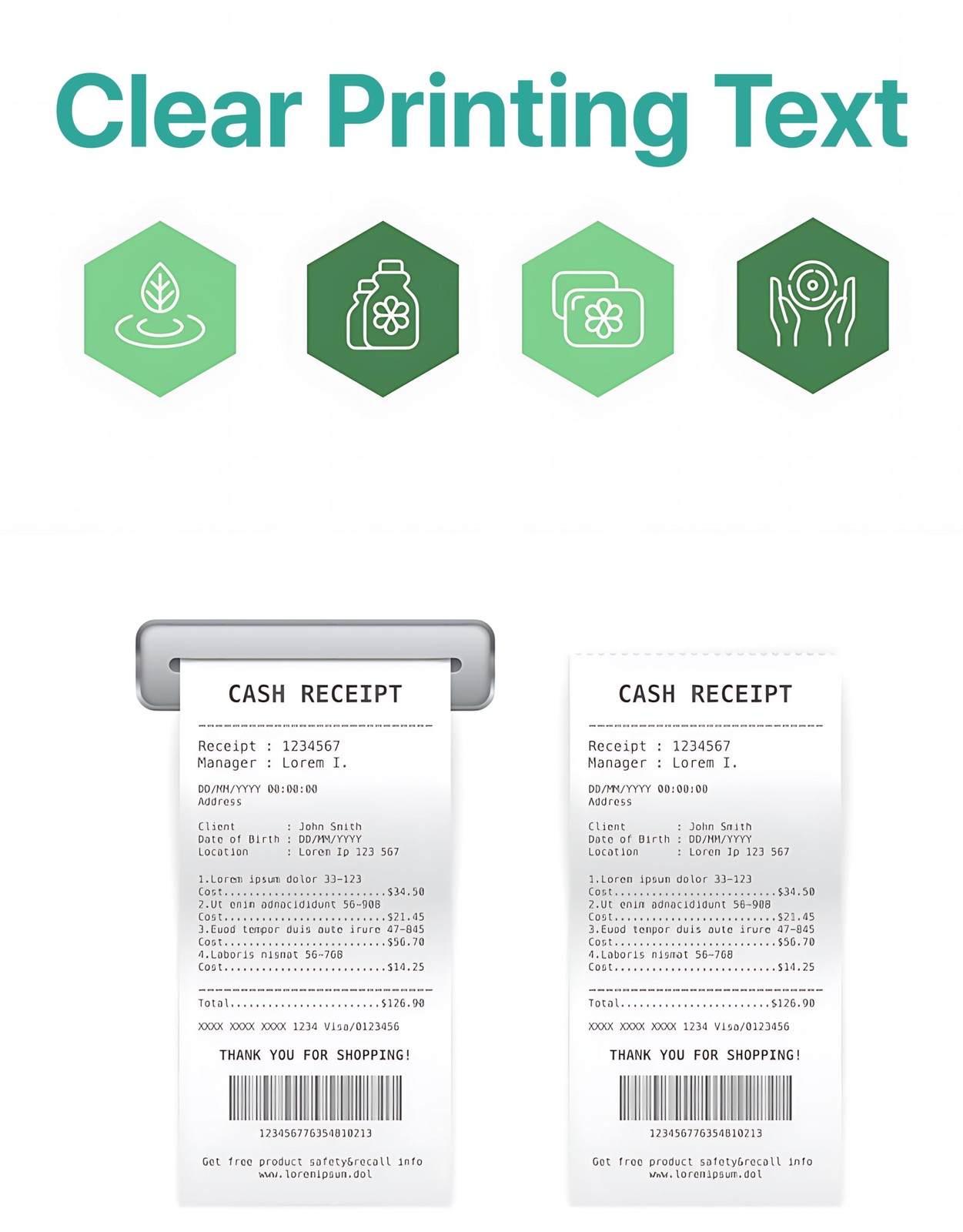 Pokanic 3″ x 150′ 1 Ply Bond [30 Rolls] White Paper Kitchen Receipt POS