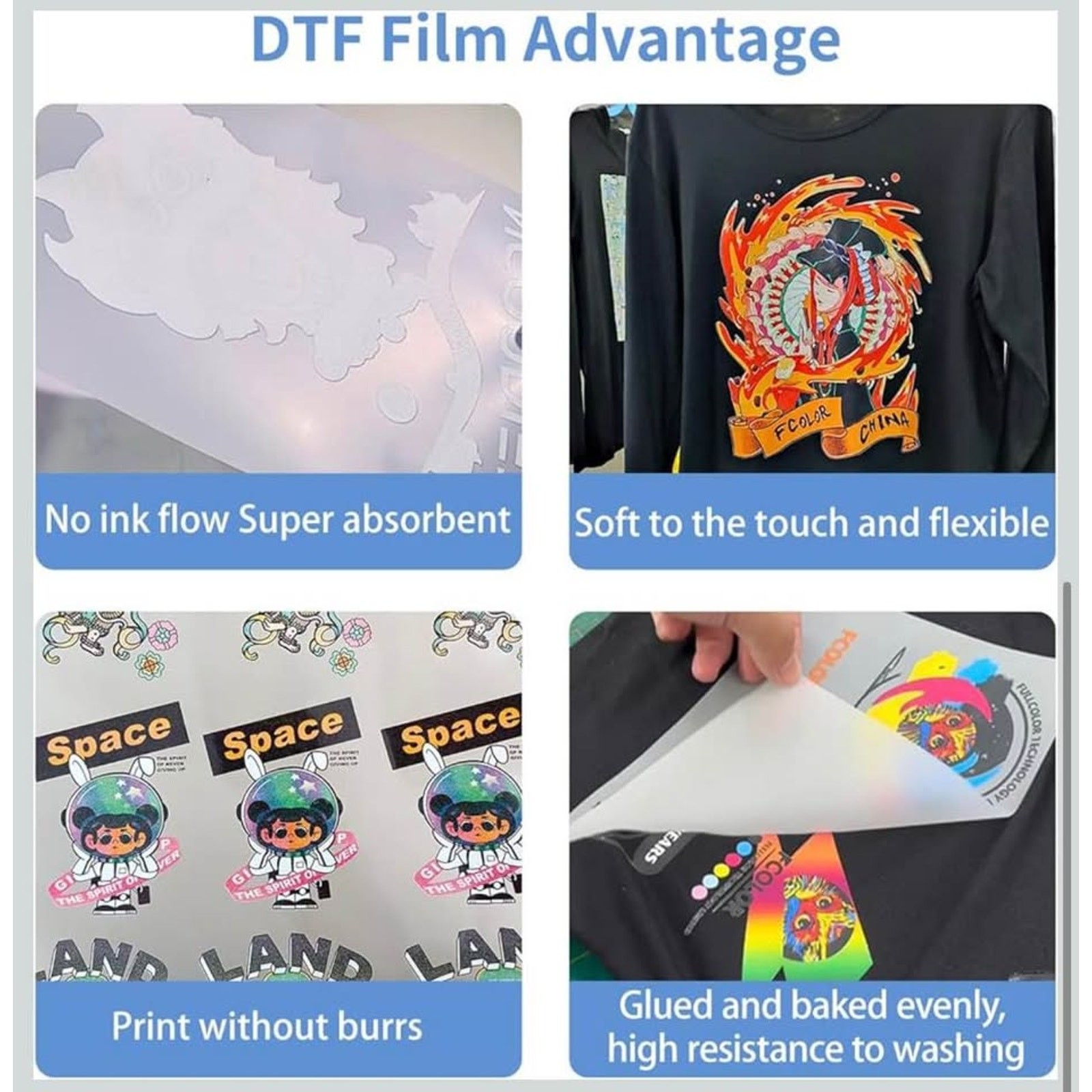DTF Transfer Film Roll 11.8” x 328ft – Matte