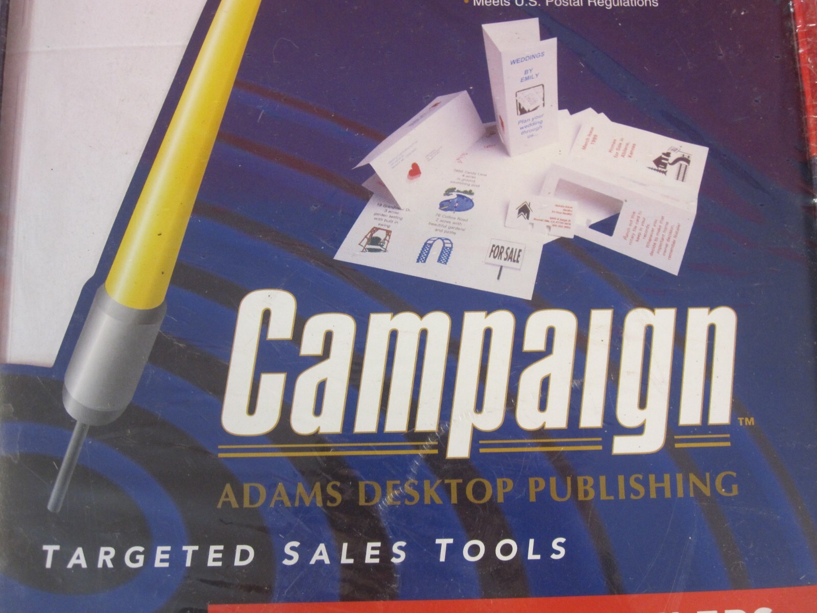 2 Boxes NEW Vintage Adams Desktop Publishing Campaign Tri-Fold Self Mailers