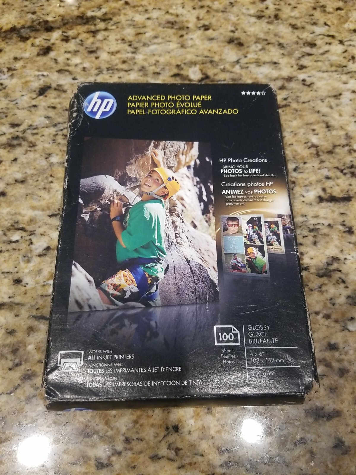 HP Advanced Glossy Photo Paper 4” x 6” ~ 100 Sheets Q6638A *NEW/SEALED*