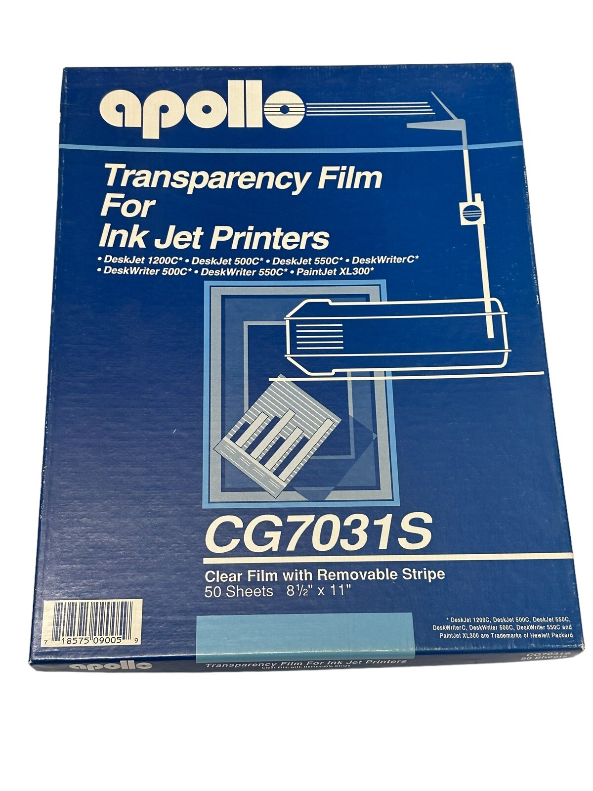 APOLLO Transparency Film For Ink Jet Printers 34 Sheets NEW Open Box