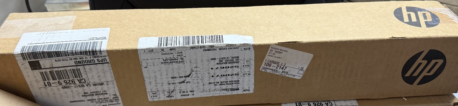 Lot Of 3 HP Bright White Inkjet Paper Roll C1860A 24 in x 150 ft 90 g/m²