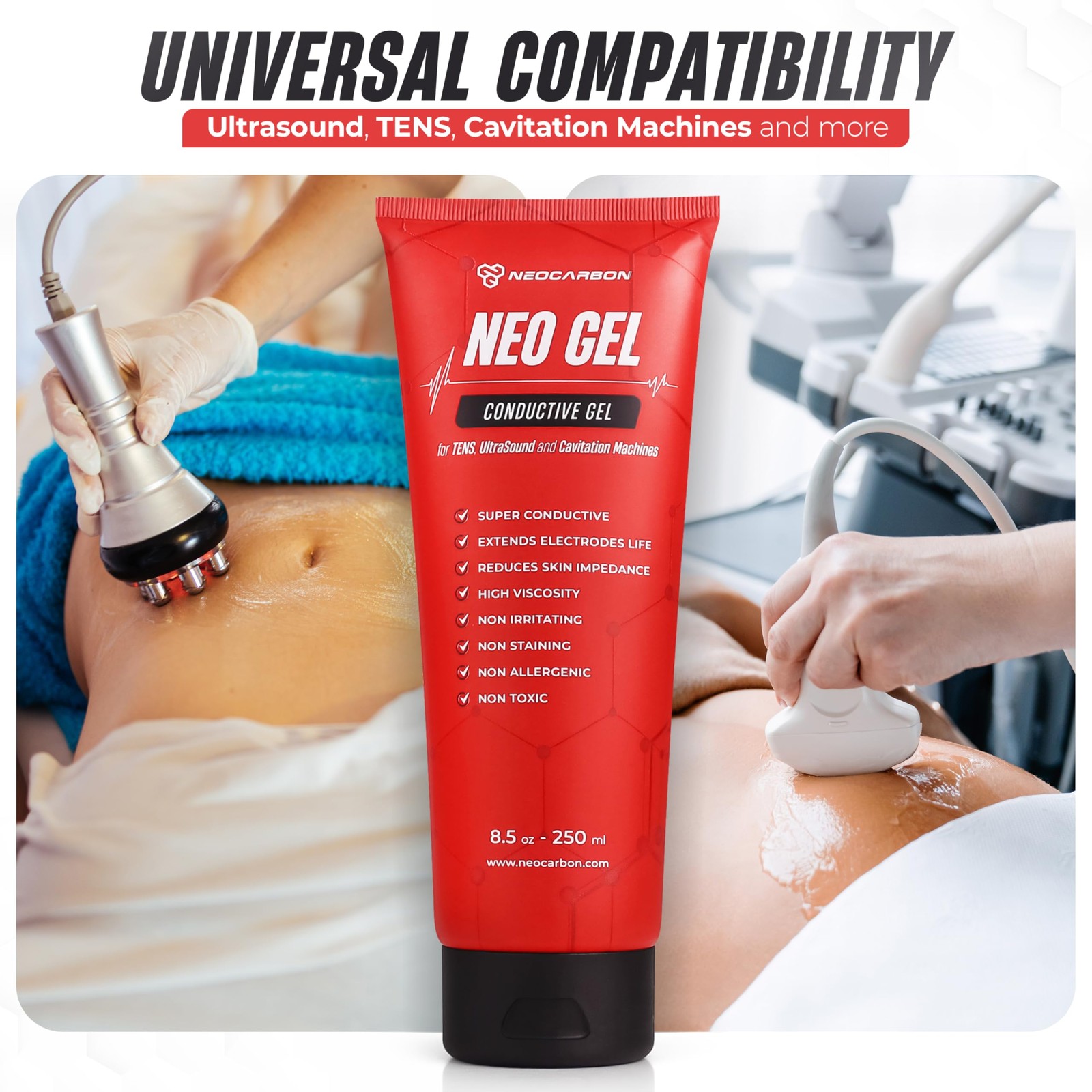 Electrode Conductive Gel for TENS Unit, Doppler Ultrasound Device, Cavitation…