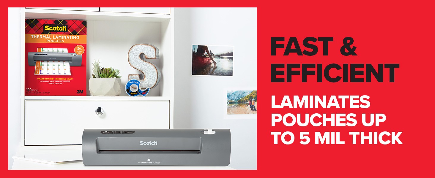 Thermal Laminating Pouches, Letter Size Laminating Sheets 8.9 x 11.4-Inches, 3