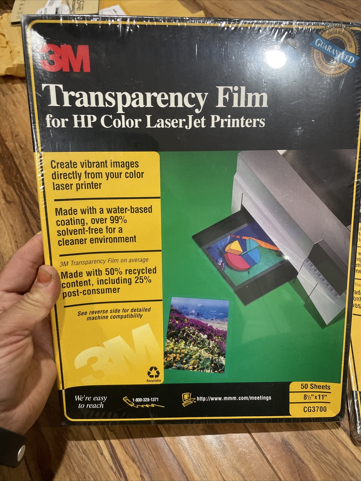 3M Transparency Film for HP Color LaserJet Printers CG3700 (50 Sheets) 2 Packs