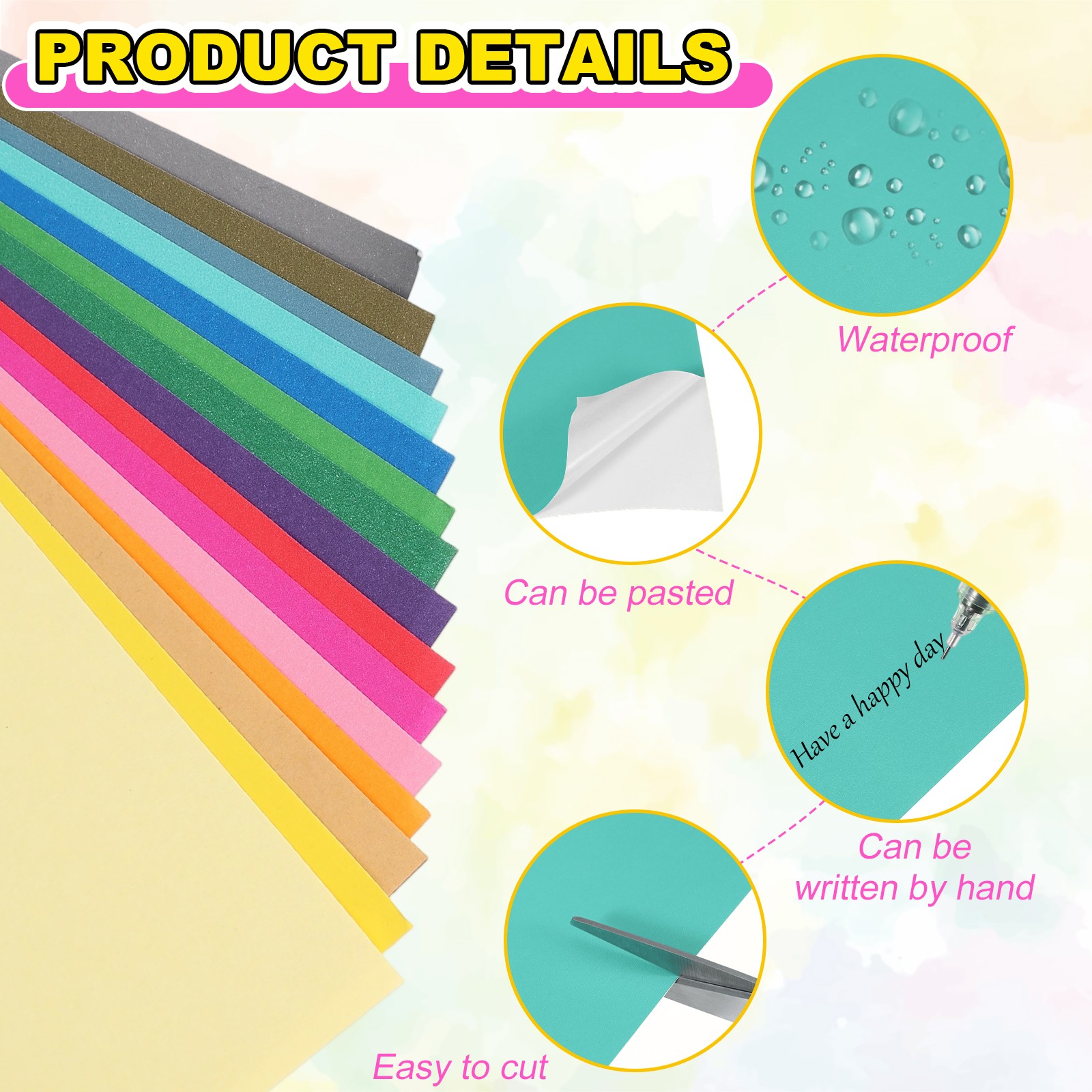 A4 Shipping Adhesive Labels, 40 Full Sheets, Dark Blue