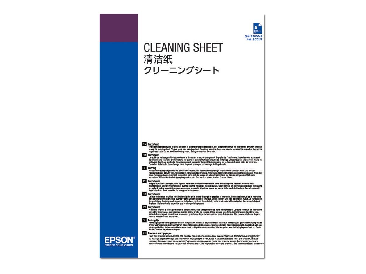 Epson Cleaning Sheets Cleaning Sheets via SureColor C13S400045