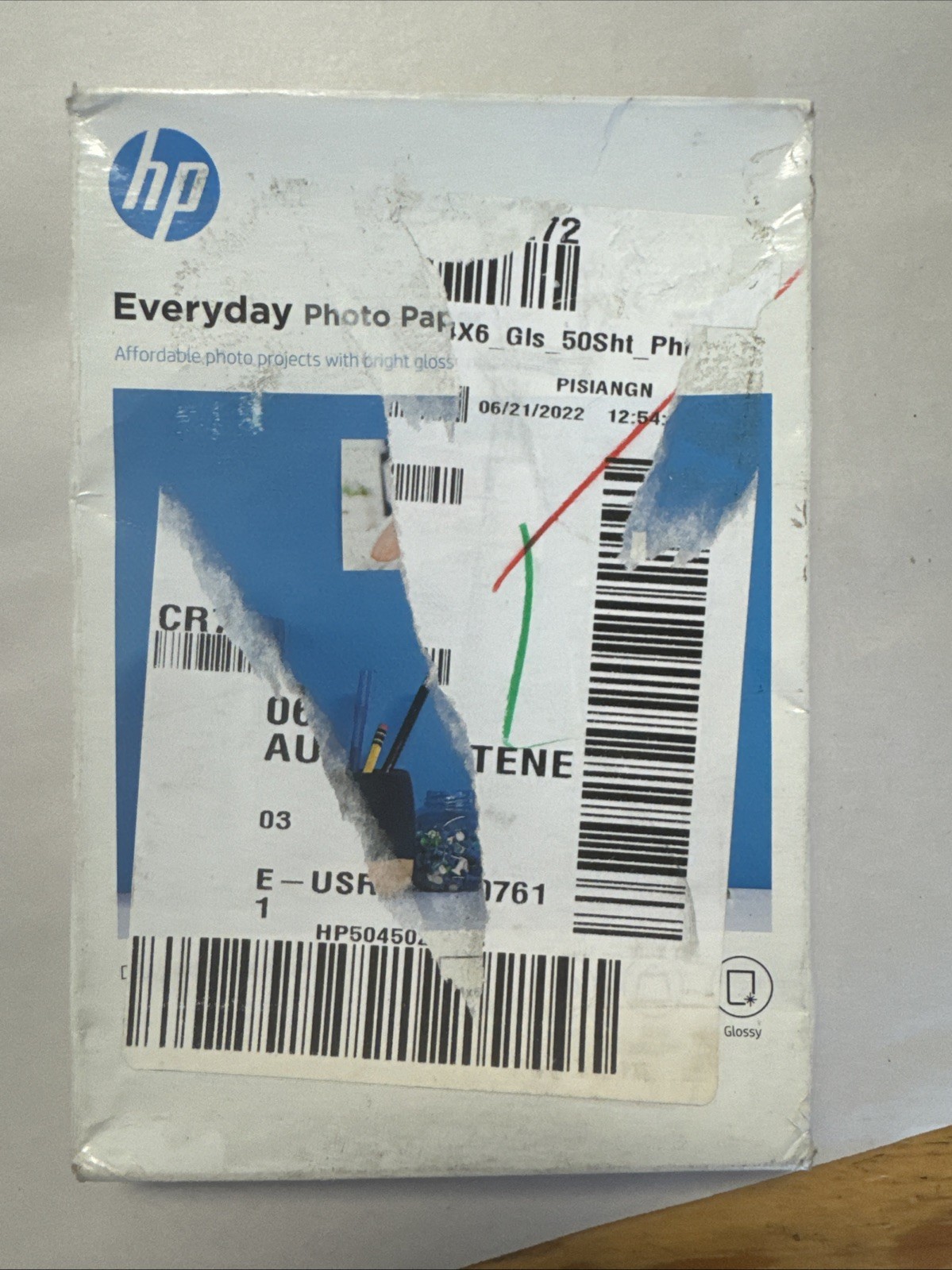 NEW HP Everyday Photo Paper 4 x 6 Glossy 50 Sheets Sealed in Original Packaging