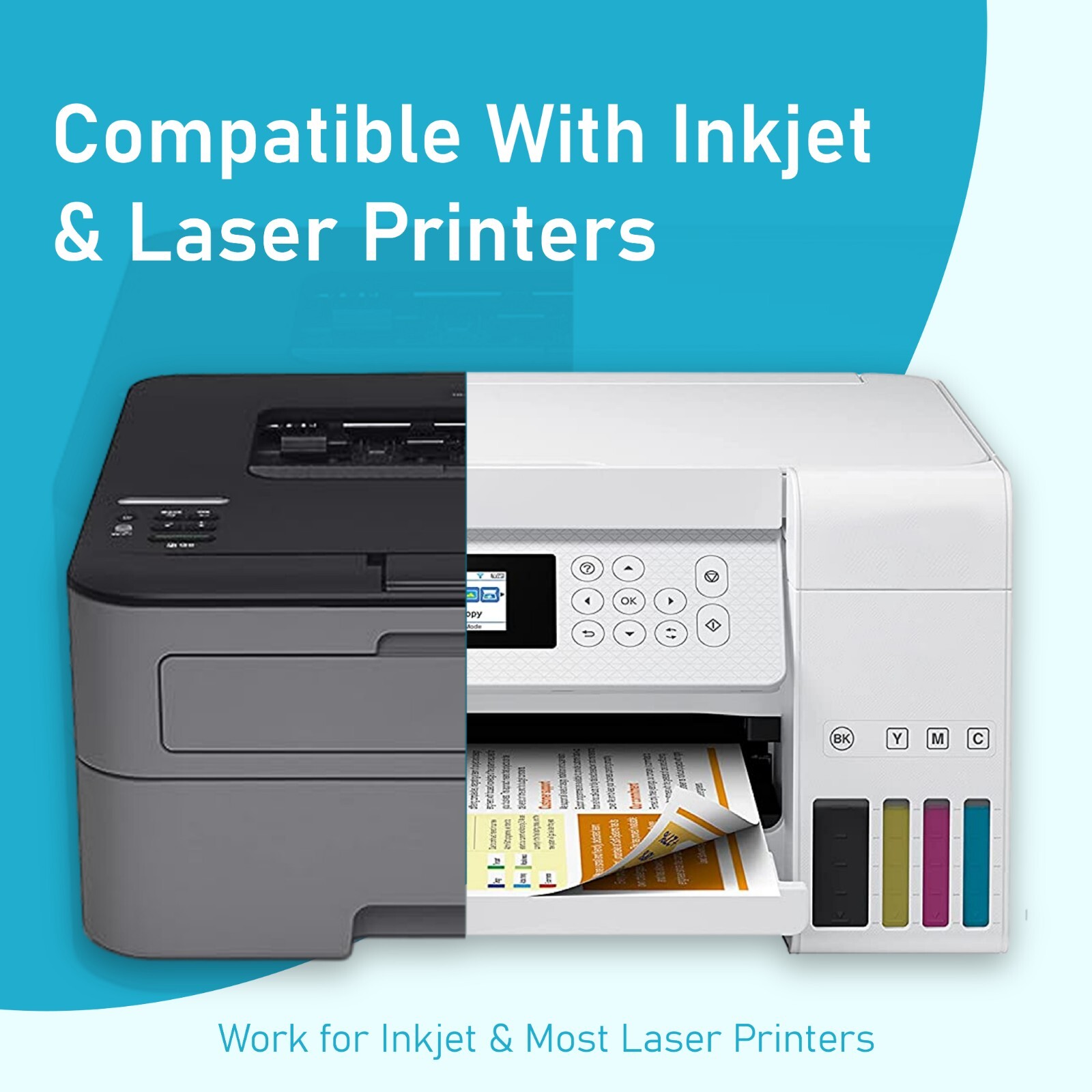 50 Sheets Printable Magnet Paper Magnetic Photo Paper 8.5×11 Matte Inkjet Laser