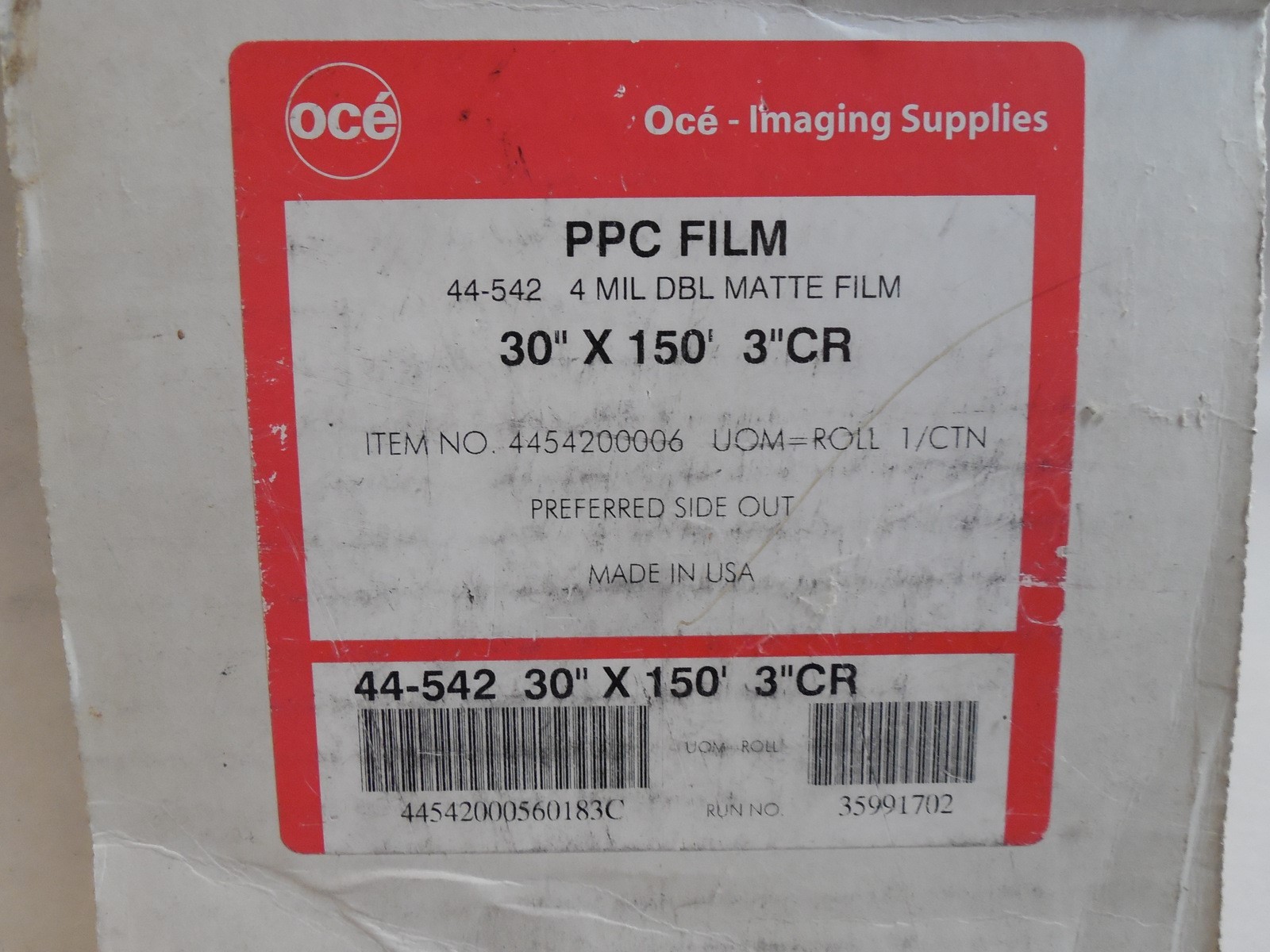 Oce 4 mil Engineering double matte film PPC – 4454200006-30″ x 150′