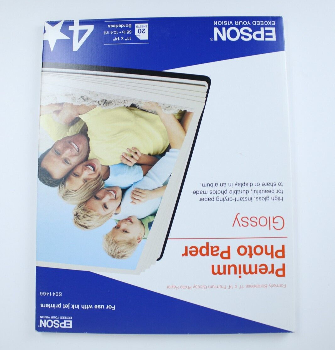 Epson Presentation Paper, 45 lbs., 11 x 14 Premium Matte and Premium Glossy